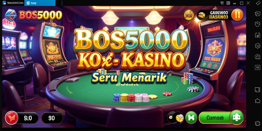 Tampilan gameplay seru di BOS5000 dengan berbagai pilihan permainan Kasino.