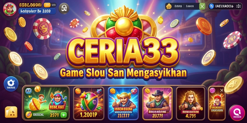 Tampilan permainan slot CERIA33 yang menarik dan menawan.