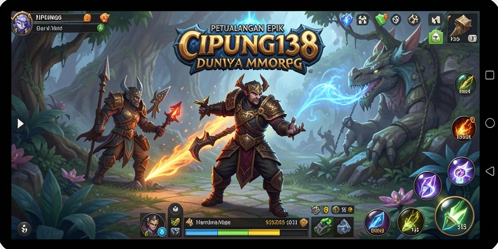 Screenshot utama CIPUNG138 yang menampilkan pengalaman gameplay MMORPG yang seru.