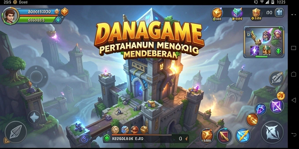Gambaran gameplay menegangkan saat bertahan dari serangan musuh di DANAGAME.