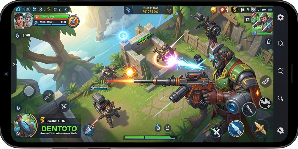 Tampilan gameplay DENTOTO yang seru dan menantang bagi para pemain strategi.