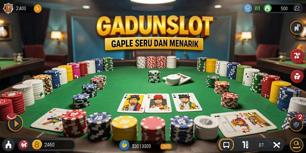 Tampilan gameplay seru dari GADUNSLOT saat pemain bersaing.