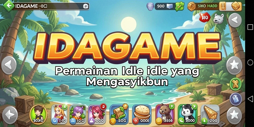 Tampilan menarik dari gameplay IDAGAME yang seru.