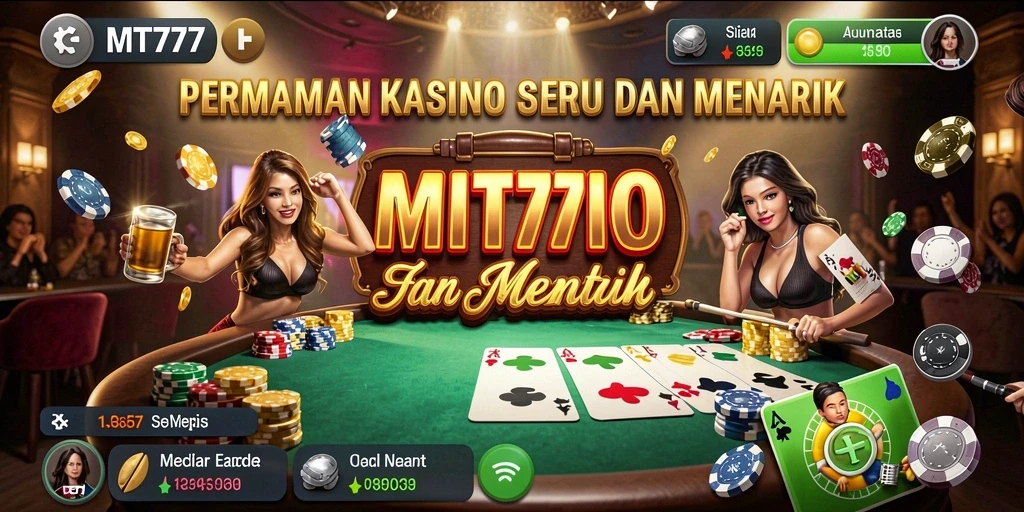 Tampilan gameplay menakjubkan dari MT777 dengan berbagai pilihan permainan Kasino.