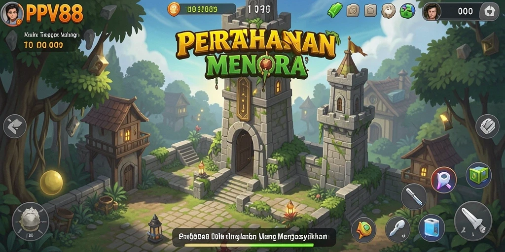 Tampilan gameplay PPV88 yang seru dan menegangkan dalam Tower Defense.