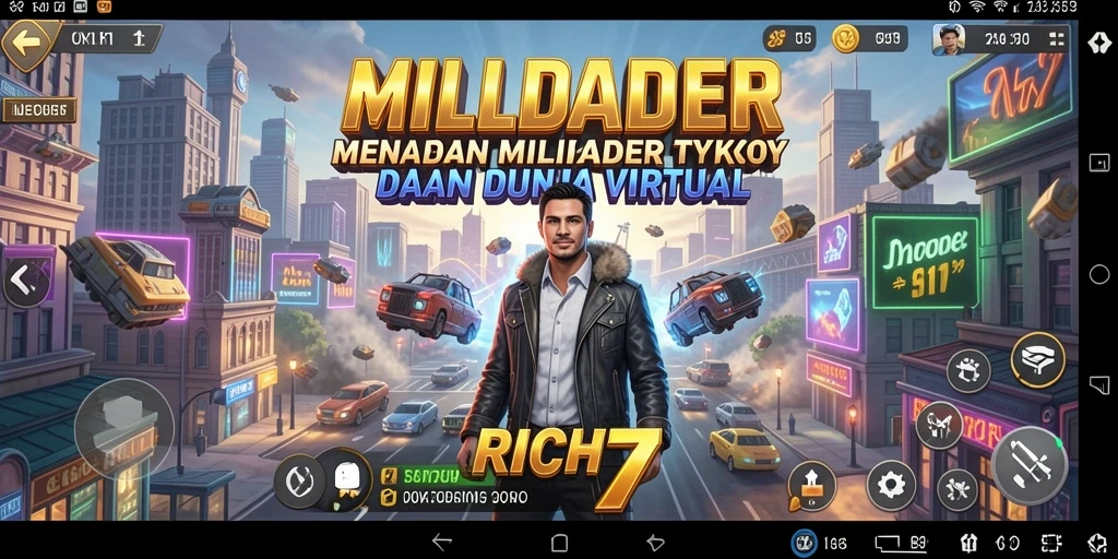 Tampilan gameplay RICH7 yang menarik dan kompetitif.