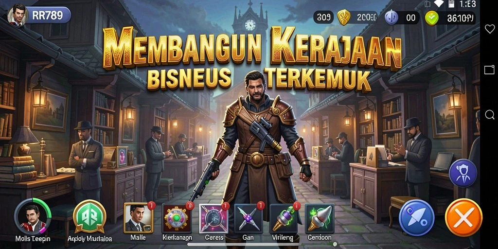 Tampilan screenshot utama RR789 menampilkan momen seru dalam gameplay Tycoon.