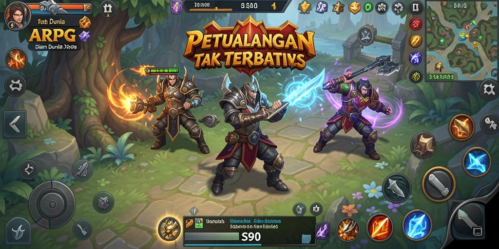 Tampilan menakjubkan dari gameplay ARPG S80 yang dinamis.