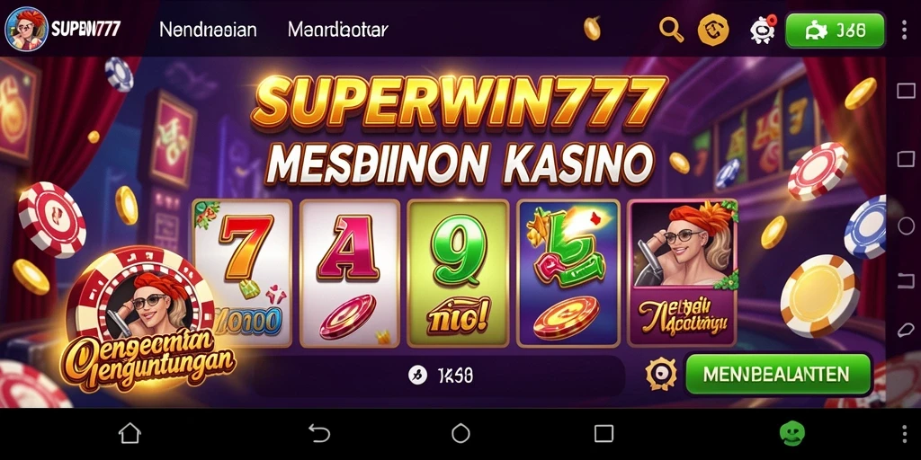 Tampilan gameplay <strong>SUPERWIN777</strong> yang menawan dengan fitur kasino yang menarik.