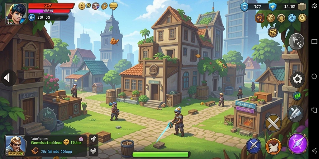 Tampilan gameplay ZK7 yang memukau dan santai.
